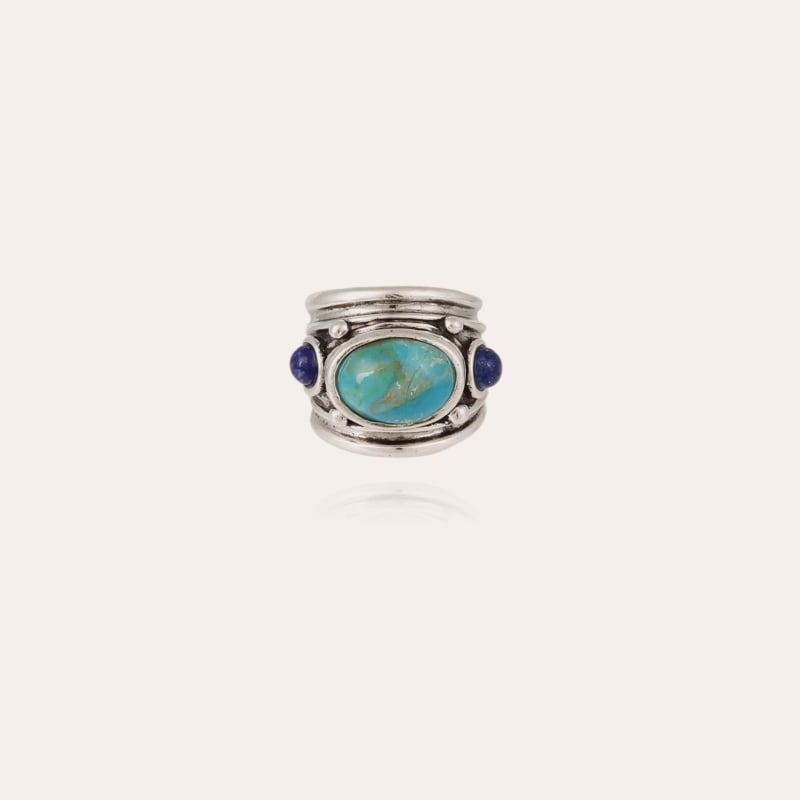 Simone ring - Turquoise & Lapis