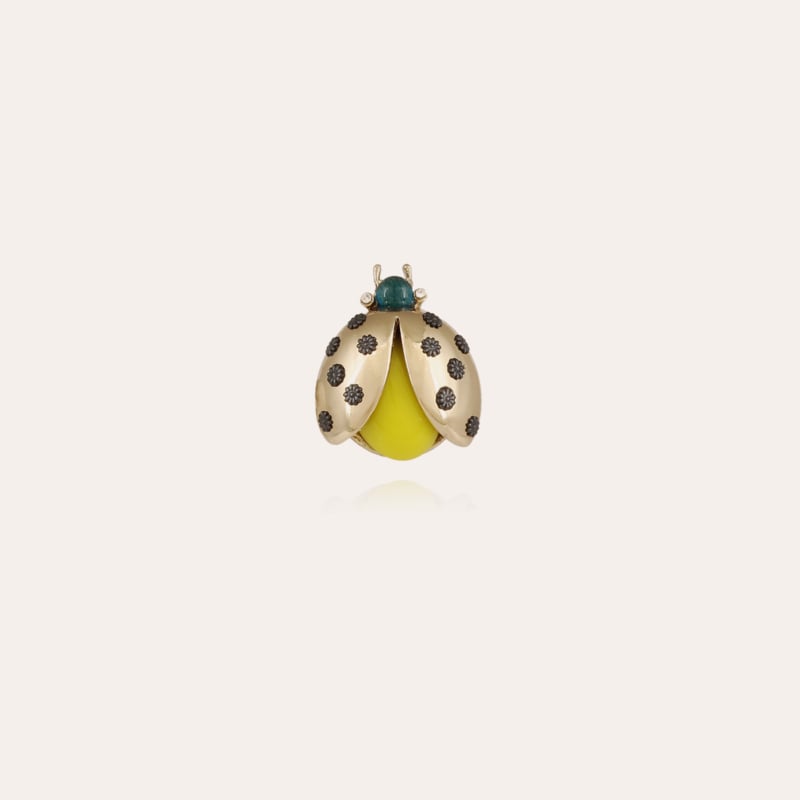 Coccinelle brooch gold