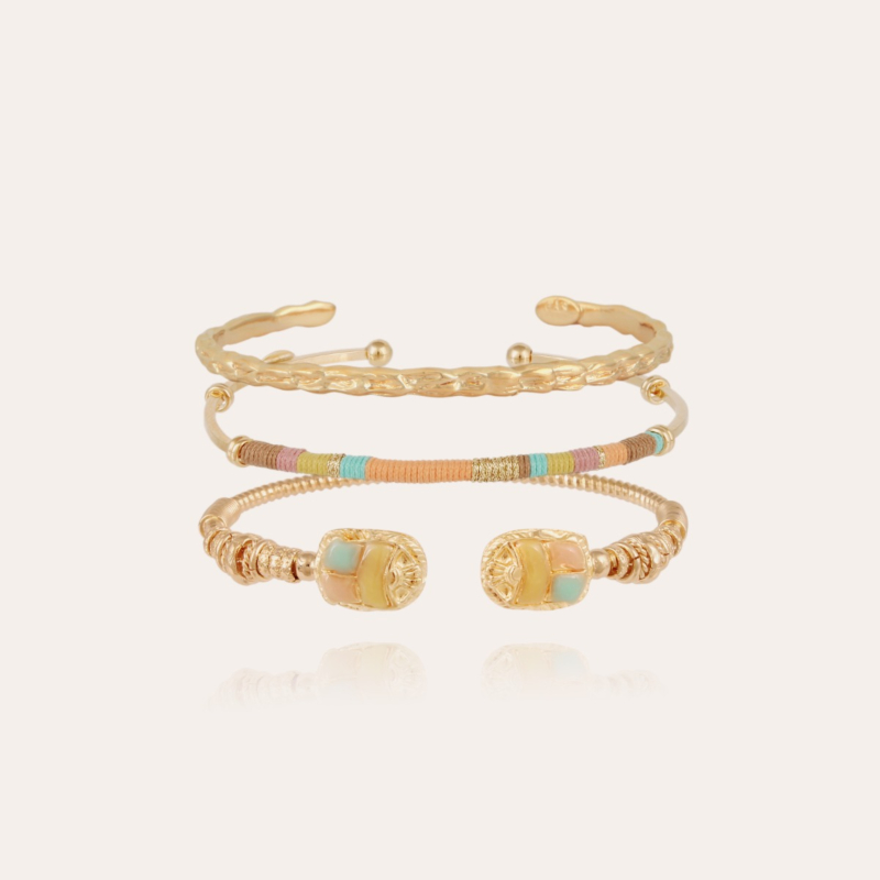 Season bracelets - Liane, Zanzibar & Duality Scaramouche gold