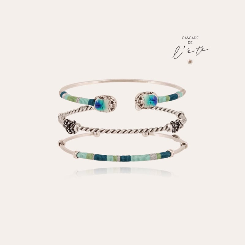 Summer bracelets – Torsade, Scaramouche & Zanzibar silver
