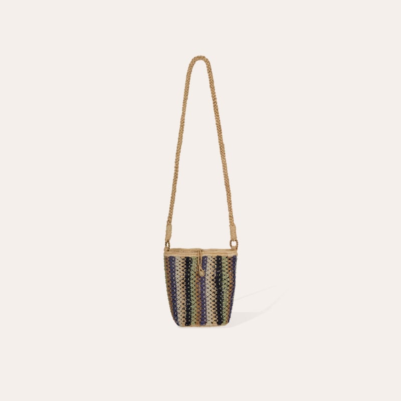 Bambou bucket bag raffia
