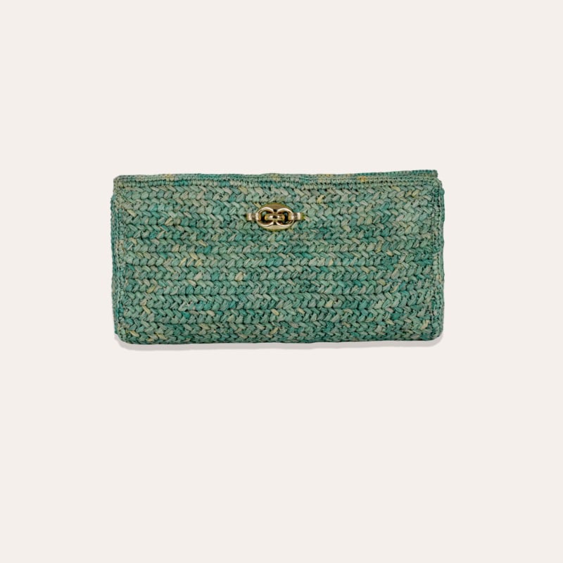 Uptown Clutch raffia