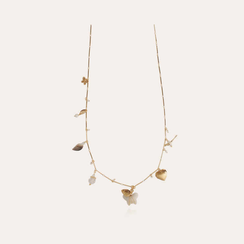  Lovely long necklace gold - Exclusive piece
