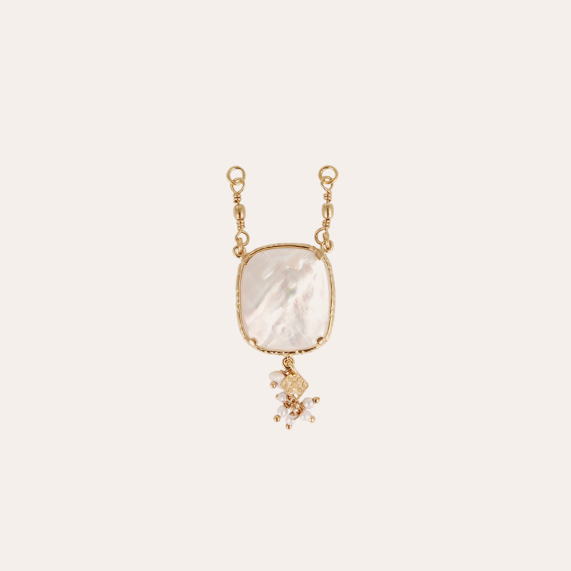 Serti gold - White mother-of-pearl
