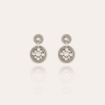 Sequin earrings silver