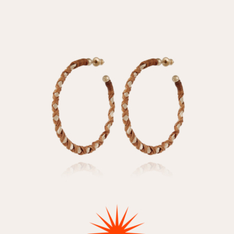 Bako earrings medium size - Wicker - 55 years collection
