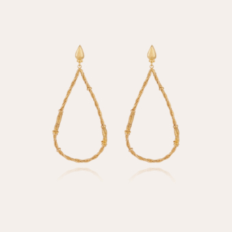 Boucles d'oreilles Bibi Torsade dorées