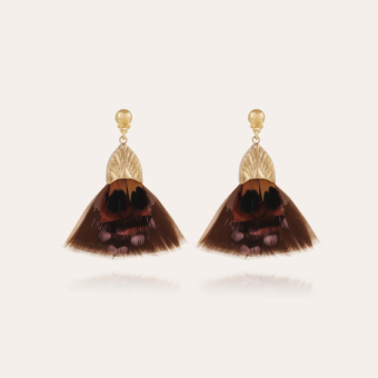 Gas bijoux feather earrings deals
