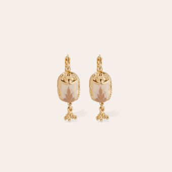 Scaramouche enamel earrings