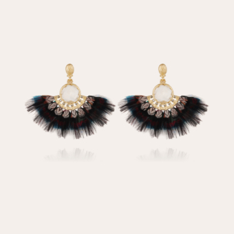 Serti Gaia earrings gold - Crystal