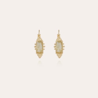 Serti Talisman earrings small size gold - Fluorine