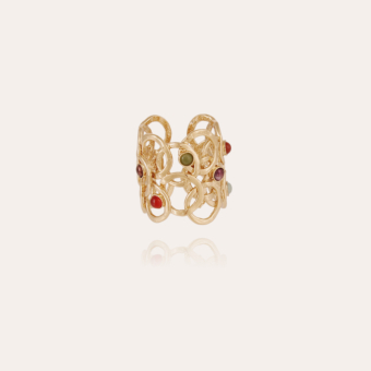 Olympie cabochons ring gold 