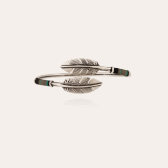 Bracelet Duality Penna grand modèle argenté