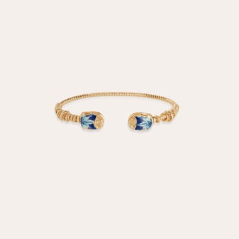 Duality large Scaramouche Twist enamel bracelet 