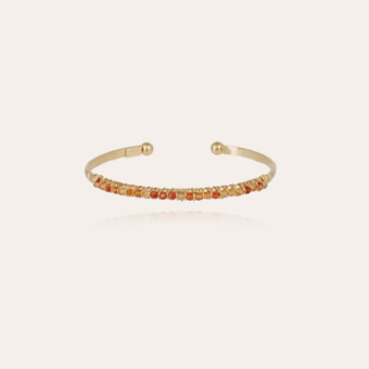 Lyre bangle bracelet small size - Carnelian