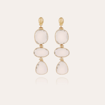 Sireine earrings gold - Cristal