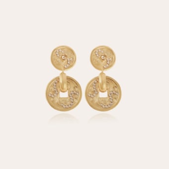 Aurelia strass earrings gold