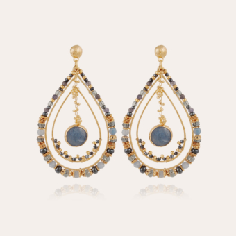 Aurore Serti earrings small size gold 