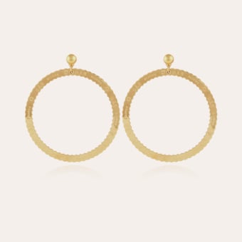 Bolduc earrings large size gold