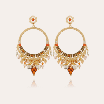 Cecile earrings small size gold