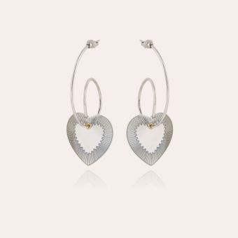 Celine Love hoop earrings silver