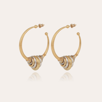 Maranzana hoop earrings bicolor