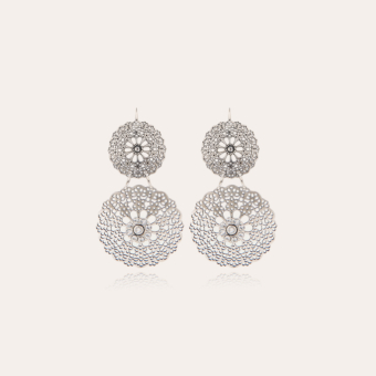 Flocon Double earrings mini silver