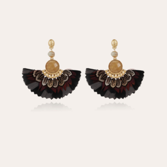 Serti Gaia earrings gold - Exclusive piece (3 pieces)