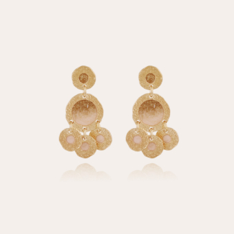 Illusion earrings gold 