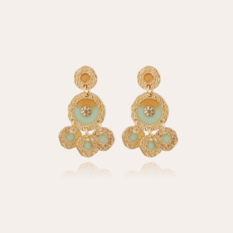 Illusion earrings gold