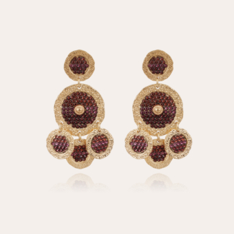 Illusion earrings large size gold - Exclusive piece (4 pieces)