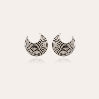 Luna Wave studs earrings silver