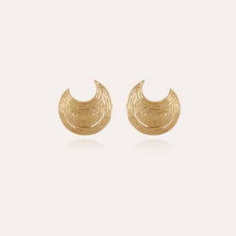 Luna Wave studs earrings gold