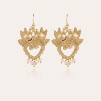 Oaxaca Heart earrings gold