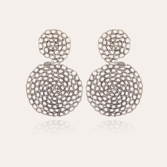 Onde Gourmette earrings silver