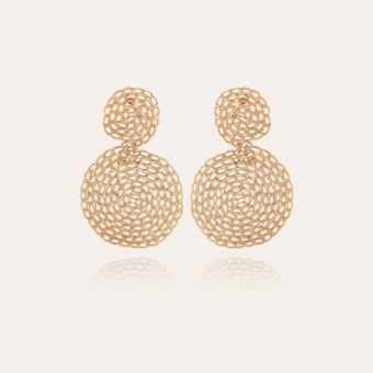Onde Gourmette earrings small size gold