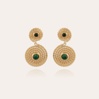 Onde Lucky cabochons earrings mini gold