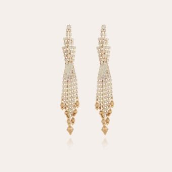 Sofia strass earrings gold