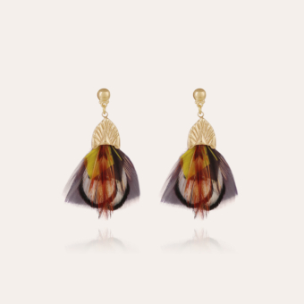 Plumette earrings gold