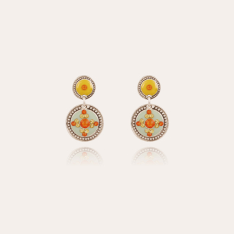 Sequin earrings silver 