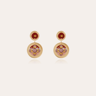 Sequin earrings gold