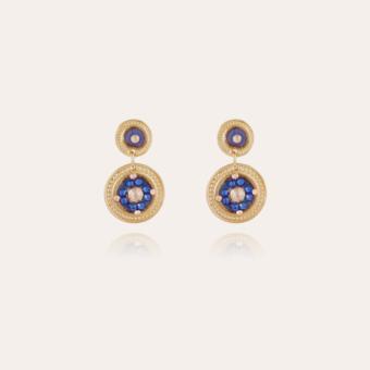 Sequin earring gold