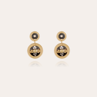 Sequin earrings gold 