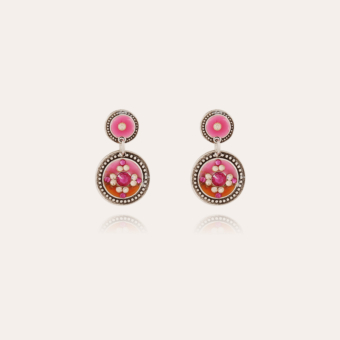 Sequin earrings silver