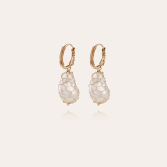 Boucles d'oreilles Tao Biwa dorées