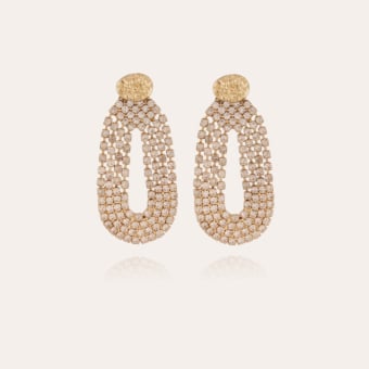 Trevise strass earrings gold