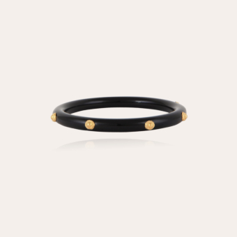 Caftan Bis bracelet acetate gold - Black