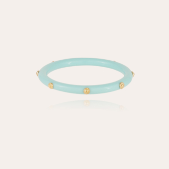 Caftan Bis bracelet acetate gold - Blue