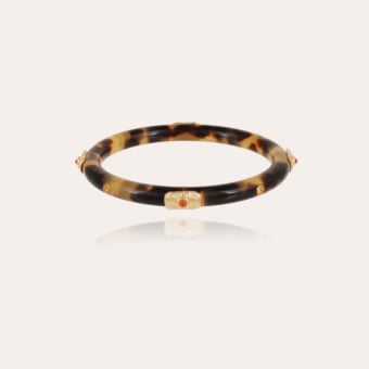 Caftan Meknes bracelet acetate gold - Tortoise