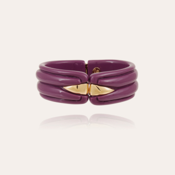 Ecume bracelet gold - Purple